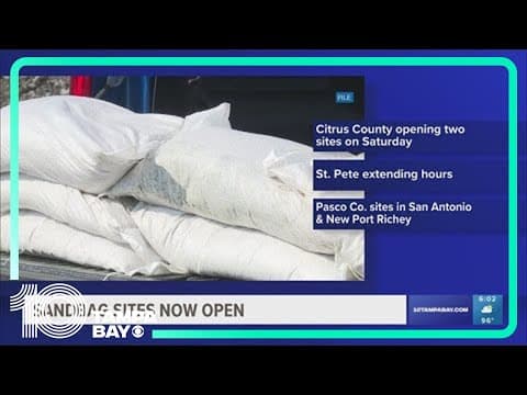 Sandbag locations: Where you can go ahead of potential tropical weather