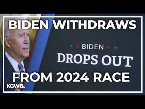 Oregon lawmakers react after Biden drops out of 2024 presidential race