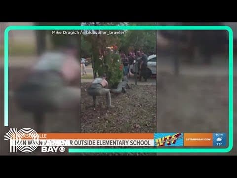 Man wrangles gator outside Florida elementary school