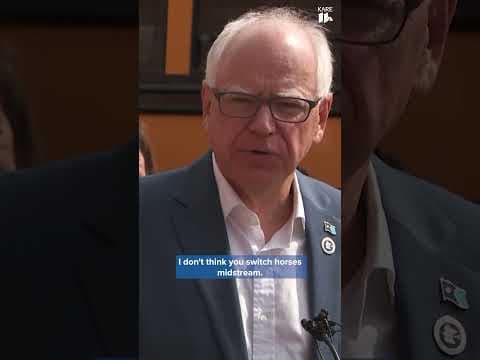 MN Gov. Walz wouldn't directly confirm that he's seeking a third term, but strongly hinted at it.