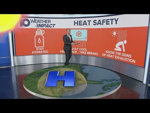 How will the heat dome impact the weather in central Ohio?