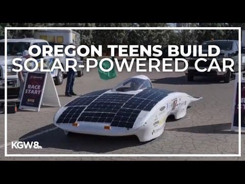Teens in central Oregon build solar-powered car