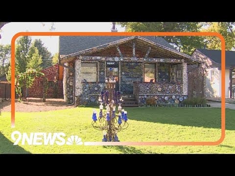 Denver man shows off decades-long art project: A mosaic home