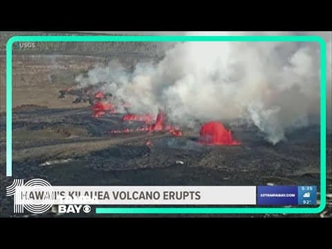 Kilauea, Hawaii's second-largest volcano, begins erupting again