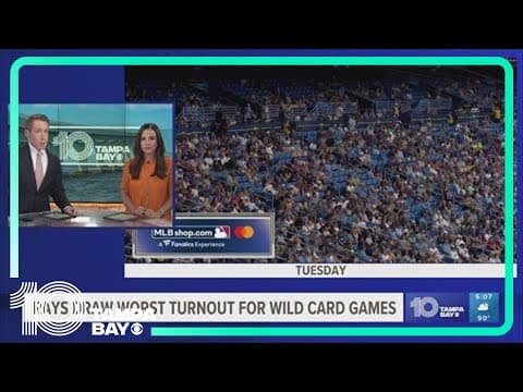 Rays draw worst turnout for wild card games