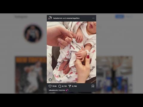 Dallas Mavericks' Luka Doncic talks fatherhood with WFAA's Joe Trahan