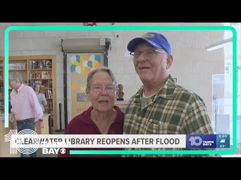 Clearwater Main Library reopens after a massive flood damaged 16K books