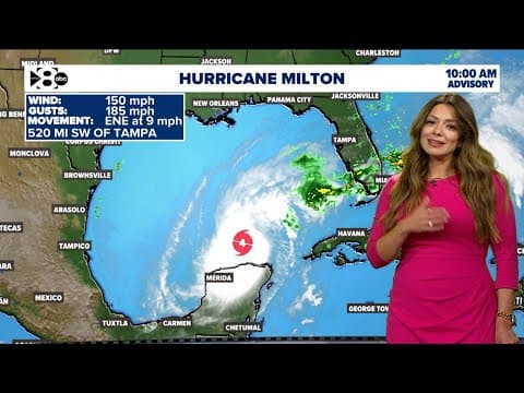 Hurricane Milton update: Here's the latest timing and information about the Category 4 storm