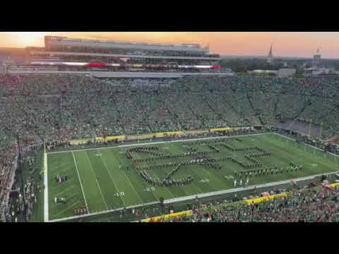 National Anthem, flyover before Ohio State vs. Notre Dame game #shorts