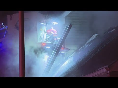 2 teens hospitalized after apartment fire on Indy's near northeast side