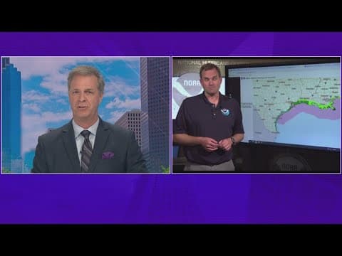 KHOU 11 Chief Meteorologist David Paul talks with NHC Director Dr. Michael Brennan about PTC 1