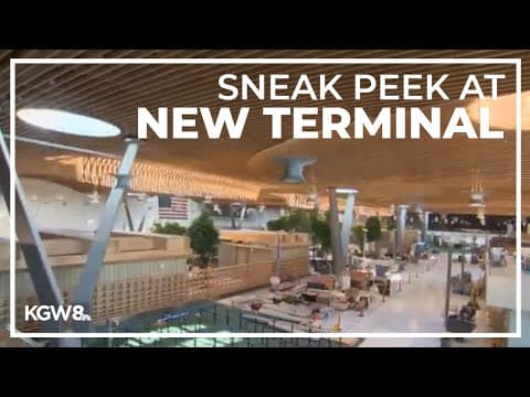 Portland International Airport offers sneak peek before opening new terminal