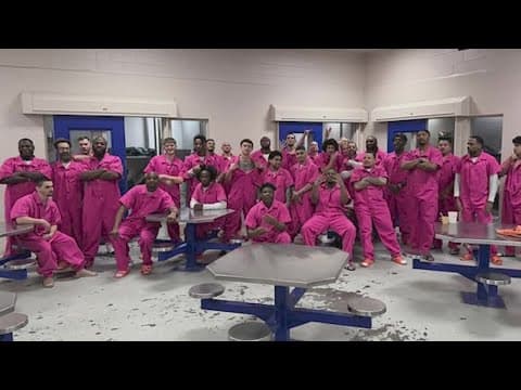 Galveston County Jail inmates are now wearing hot pink. Here's why.