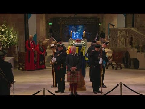 Queen Elizabeth II lies in rest in Scotland