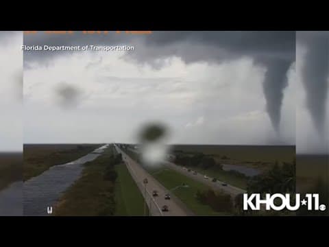 Tornado captured on video as Hurricane Milton approaches Florida