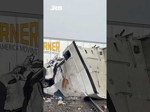 Amtrak train hits semi in Auburn