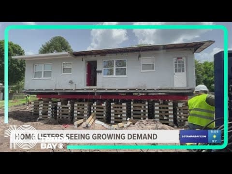 St. Pete homes lift over 10 feet out of the flood plain