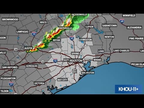 LIVE RADAR: Storms move through north of the Houston metro area