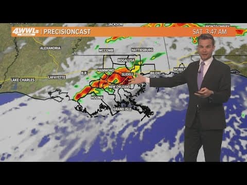 New Orleans Weather: Timing of the rain storms Thursday through Saturday