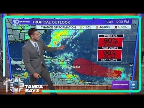 Tracking the Tropics: Chances increase for tropical depression to form in the Atlantic in coming day