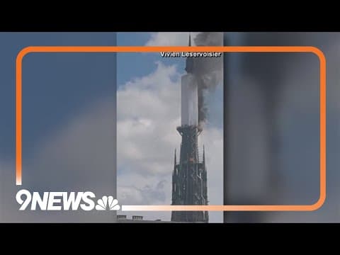 Fire breaks out inside French cathedral