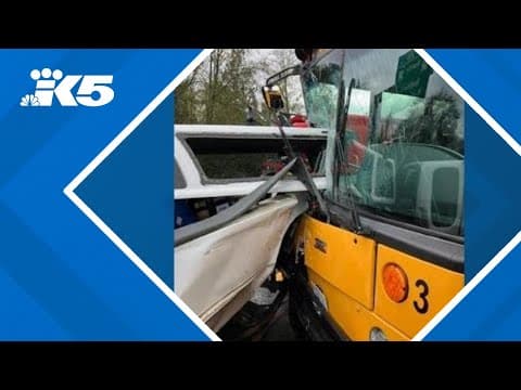 School bus carrying soccer team involved in I-405 crash