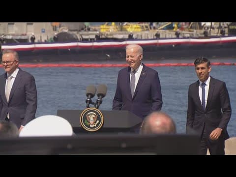 Biden and prime ministers of Australia, United Kingdom speak at Naval Base Point Loma