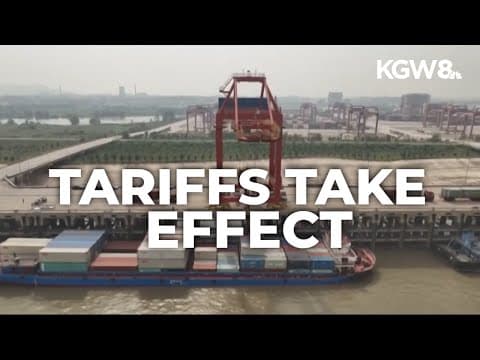 Trump's tariffs on Canada, Mexico, and China spark retaliation and market drop