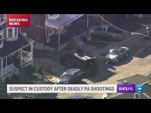 Man suspected of killing 3 people in Philadelphia area arrested in New Jersey, police say