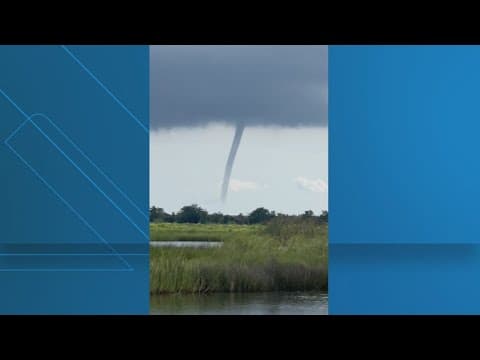 Water spout spotted on Lake Borgne