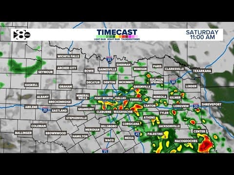 LIVE RADAR: Tracking the latest rain coming to DFW Saturday morning