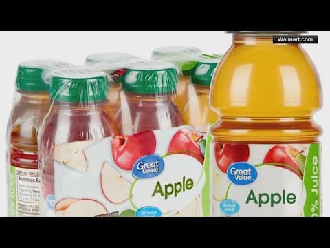Walmart recalls apple juice sold in 25 states due to elevated arsenic levels