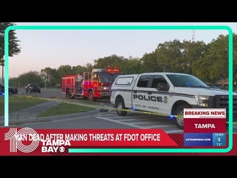 Man made bomb threat before taking his own life in FDOT parking lot in Tampa, police say