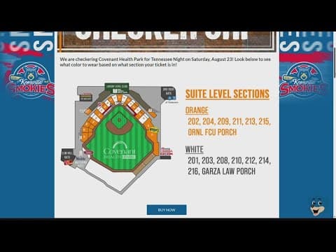 Knoxville Smokies invite Vol fans to checker Covenant Health Park on Aug. 23