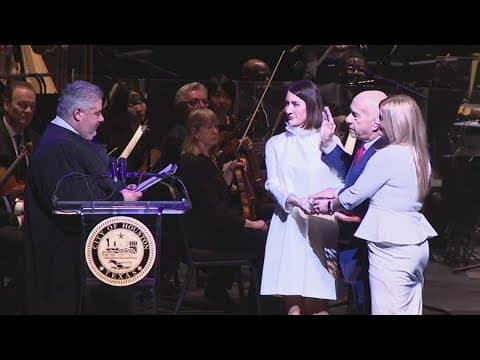 Mayor John Whitmire takes oath of office at public inauguration ceremony