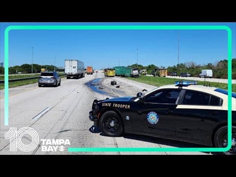 Two semi-trucks collide on I-75 in Brandon