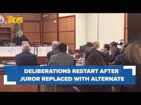 Deliberations restart after juror replaced with an alternate in trial of 3 Tacoma officers