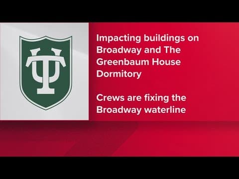 Water service disruption ongoing at Tulane