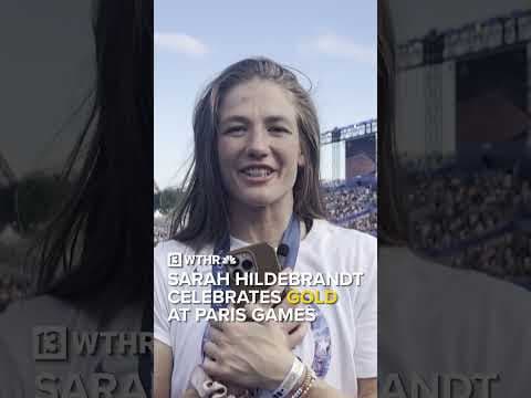 Indiana wrestler Sarah Hildebrandt celebrates gold at Paris Olympics
