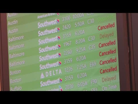 Southwest Airlines flight cancellations continue to snowball