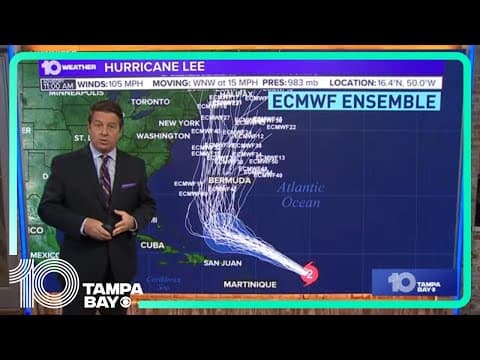 LIVE TROPICS UPDATE: Hurricane Lee forecast to become a Category 5 storm
