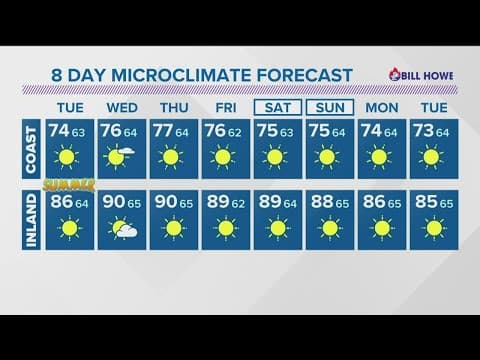 Sun, warm temperatures for the official start of Summer 2022