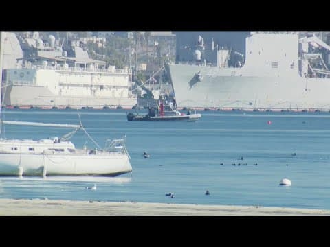 Navy helicopter crashes into San Diego Bay