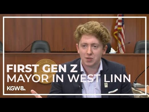 West Linn city council appoints city's youngest ever mayor