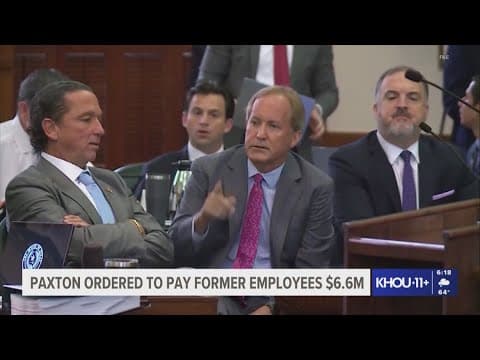 Judge orders Texas Attorney General Ken Paxton's office to pay nearly $7M to whistleblowers
