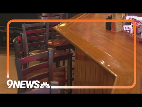 Empty chairs at CU Boulder sports bars with students on spring break