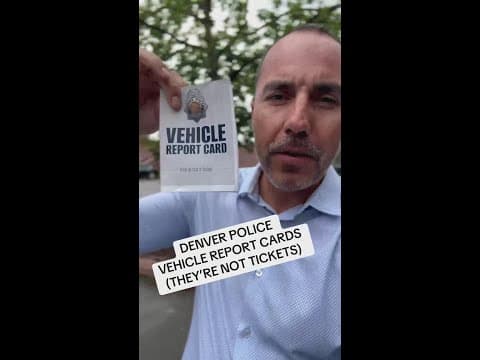 The Denver Police vehicle report card program