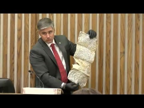 Megan Boswell Trial Day 5 || "It was in the trash can, wrapped around the victim's head"