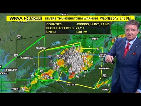 Live radar: Threat of severe weather in North Texas on Thursday