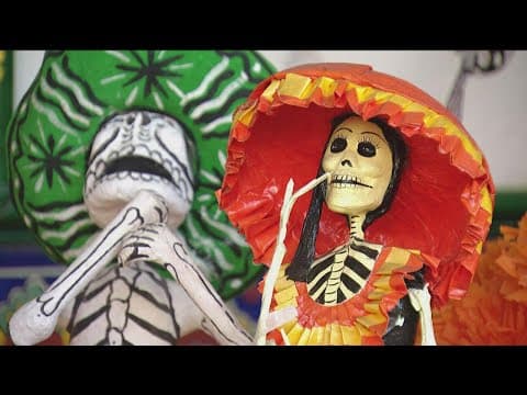 Elaborate altars on display in Old Town for Bazaar del Mundo's Day of the Dead celebrations this wee